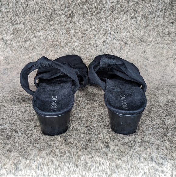 Vionic Rizzo Wedge Sandal Black Women's 9 - Picture 8 of 12